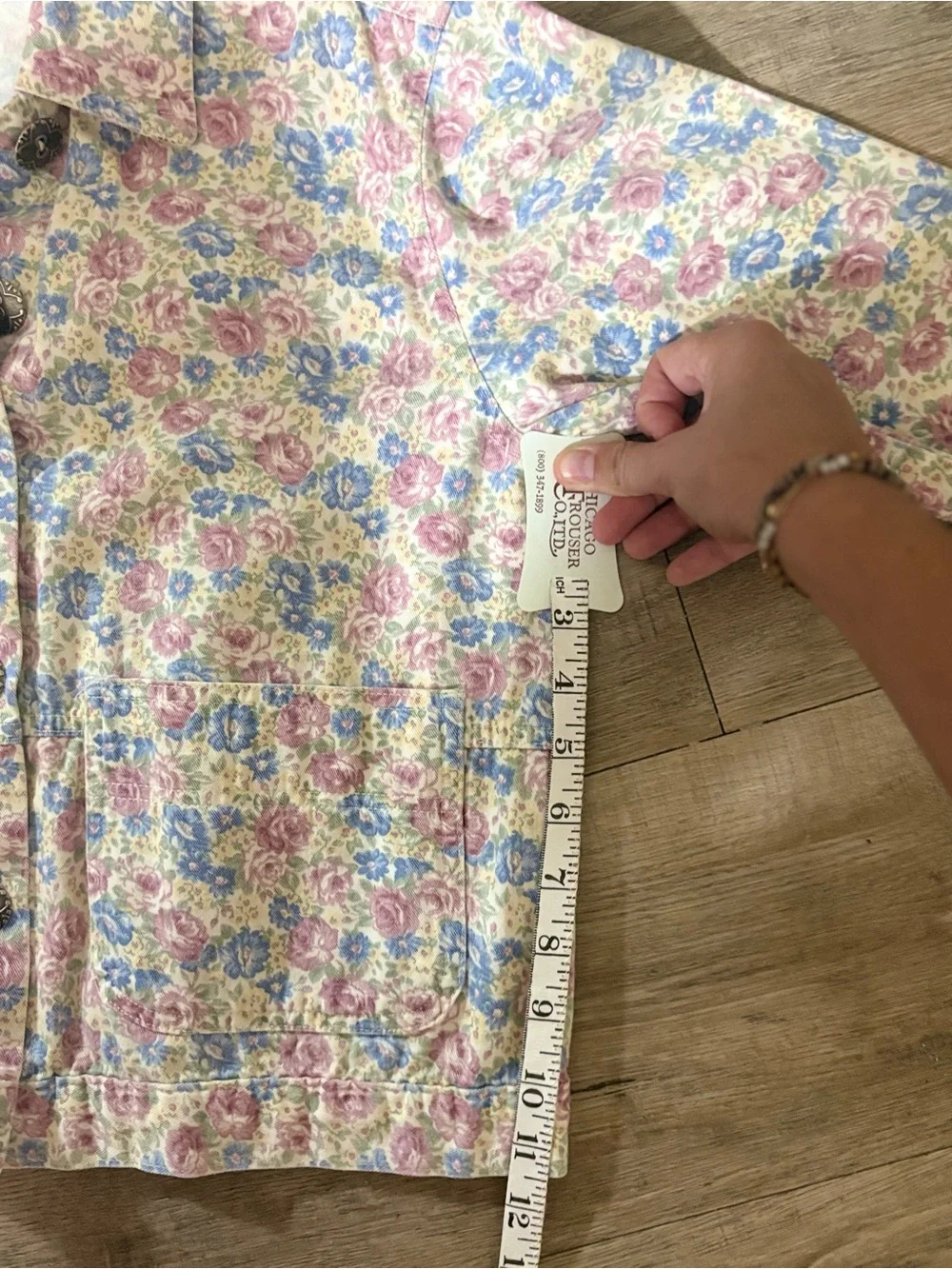 Vintage Season Ticket Petite Floral Chore Jacket Small Cottagecore Made USA
